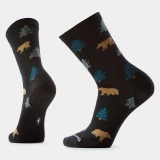 Everyday Through The Trees Crew Sock - Black