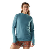 Women's Merino Sun Hoodie - Dusty Teal