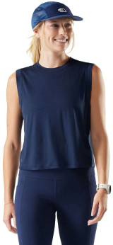 Women's Active Ultralite Crop Tank - Deep Navy