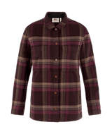 Women's Singi Flannel Overshirt - Black Oak/Port