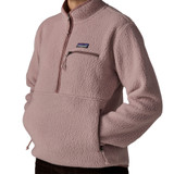Women's Retro Pile Marsupial Fleece Pullover - Stingray Mauve