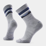 Run Cold Targeted Cushion Horizons Crew Sock - Light Grey