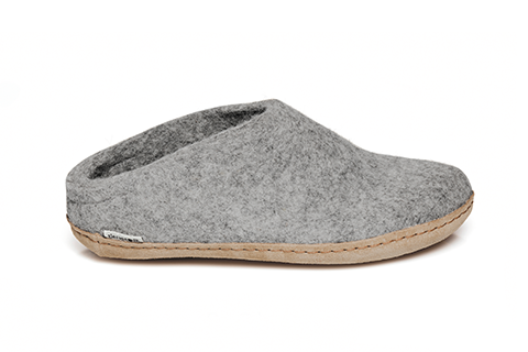 Glerups Slip-On (Leather Sole) - Grey