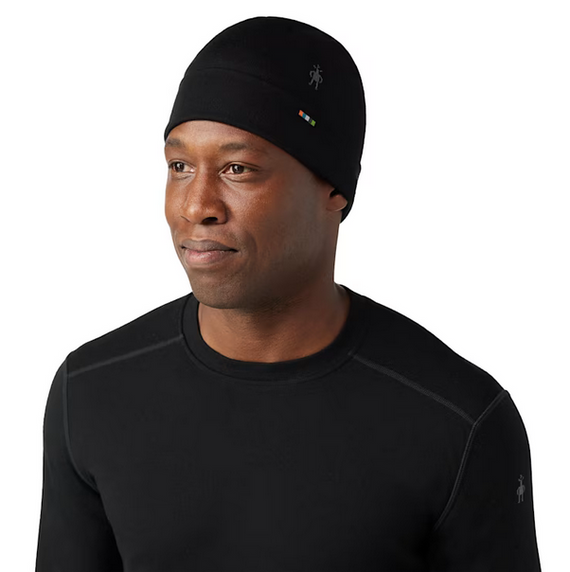 Thermal Merino Reversible Cuffed Beanie - Black