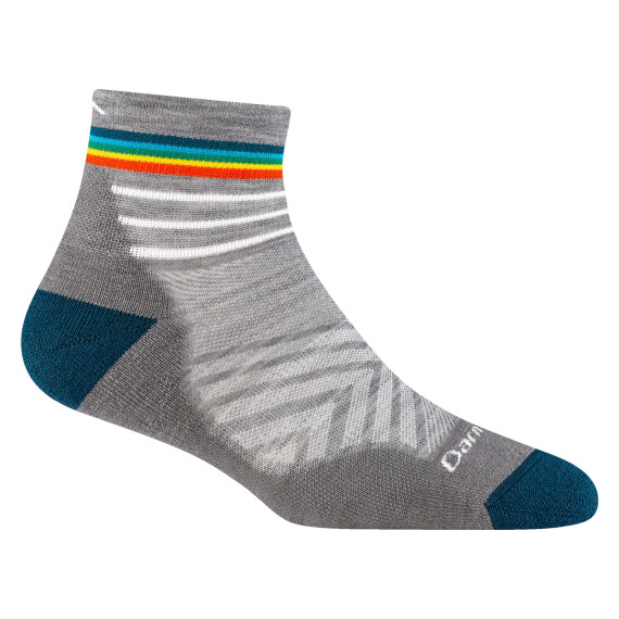 Women's Run Quarter Ultra-Lightweight Running Sock - Gray
