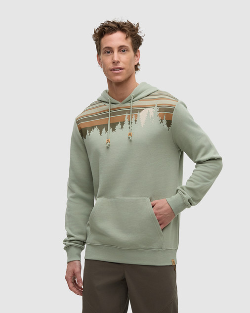 M's Retro Juniper Hoodie - Light Moss Heather/Timber