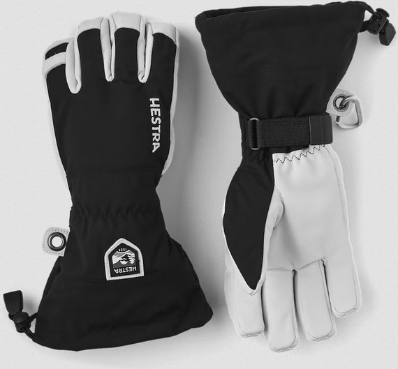Army Leather Heli Ski 5-finger - Black