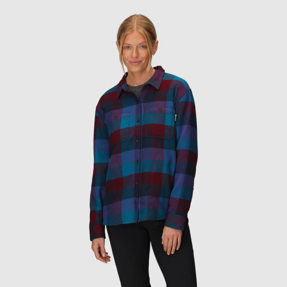 Women's Feedback Flannel Twill Shirt - Winterberry Plaid Women's Feedback Flannel Twill Shirt - Winterberry Plaid