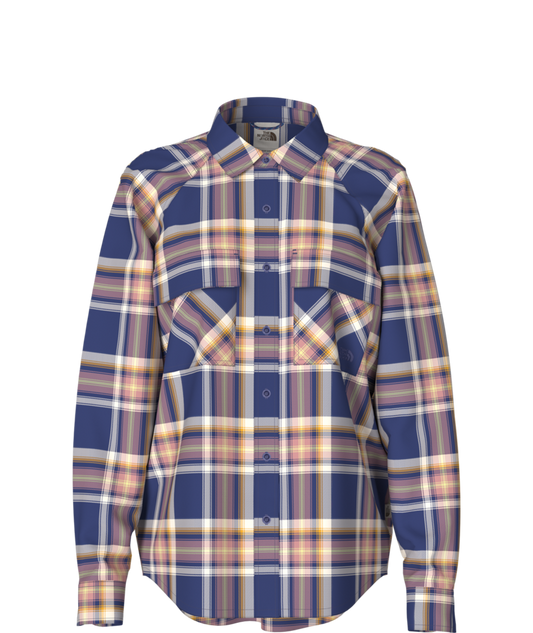 Women's Set Up Camp Flannel - Cave Blue Medium Bold Shadow Plaid Women's Set Up Camp Flannel - Cave Blue Medium Bold Shadow Plaid