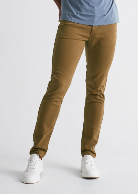 Men's No Sweat Relaxed Taper (Long) 34" Length - Tobacco
