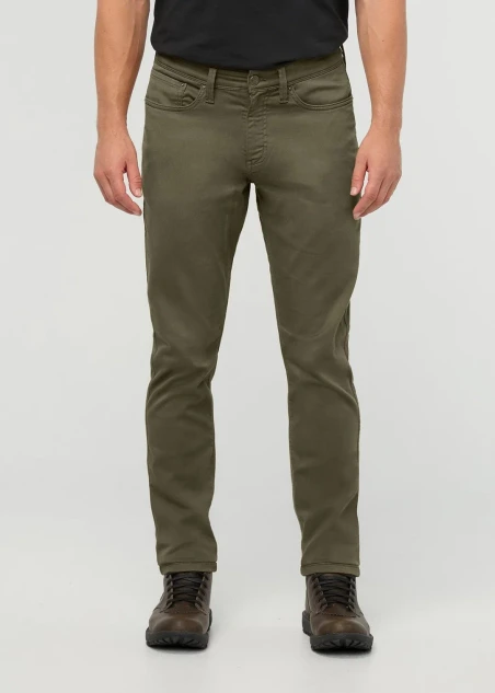 Men's No Sweat Relaxed Taper (Long) 34" Length - Kelp