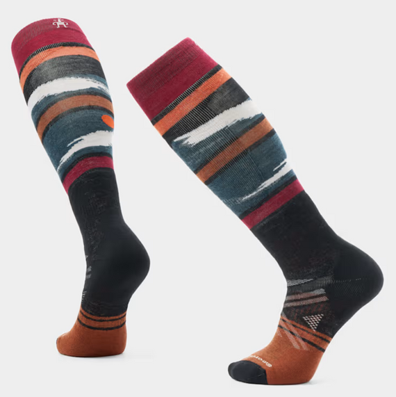 Ski Full Cushion Midnight Sky Over-The-Calf Socks - Black