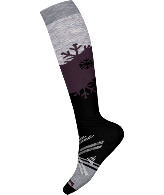Women's Ski Full Cushion Snowpocalypse Over-The-Calf Sock - Purple Eclipse