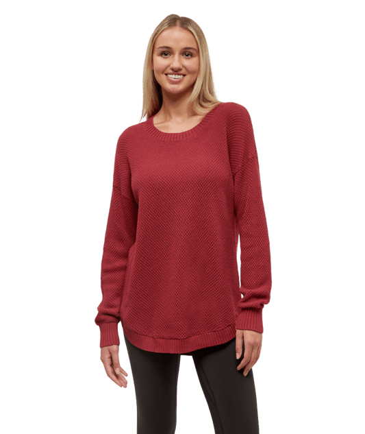 Women's Broughten Sweater - Crimson Heather