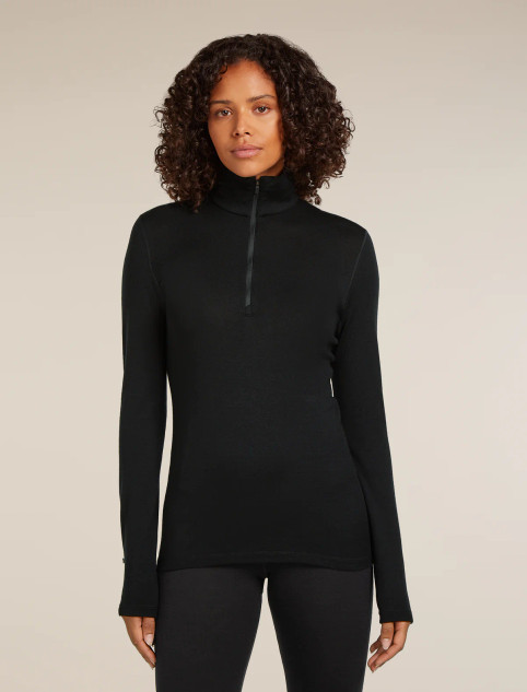 W's Merino 260 Tech Long Sleeve Half Zip Thermal Top - Black