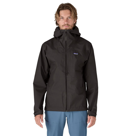 M's Boulder Fork Rain Jacket - Front - Black