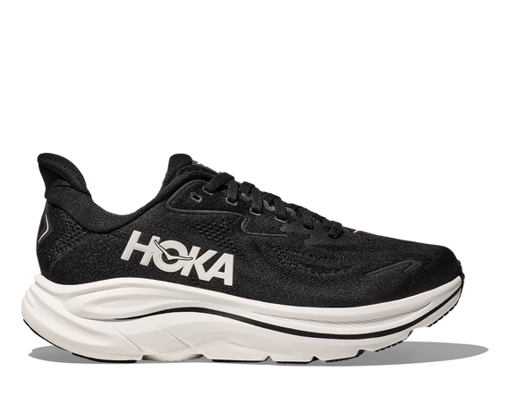 Men's Clifton 10 WIDE - Black/White
