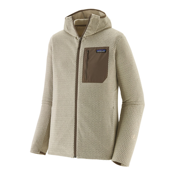 Men's R1 Air Full Zip Hoody - Pelican