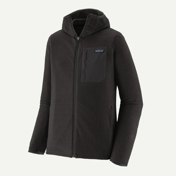 Men's R1 Air Full Zip Hoody - Black