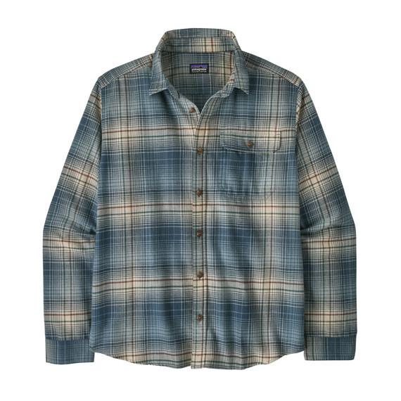 Men's Long-Sleeved Lightweight Fjord Flannel Shirt - Melting Ombre: Summit Blue
