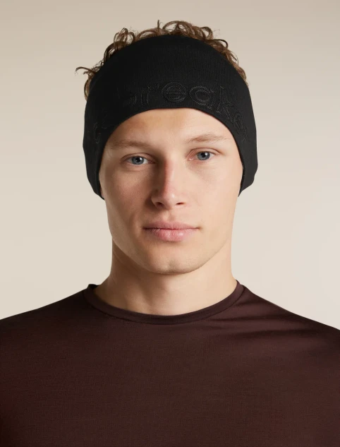 Unisex Merino 260 Tech Headband - Black