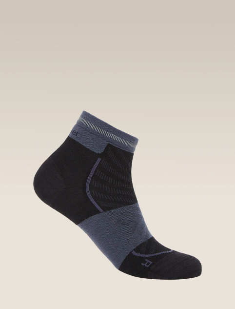Women's Run+ Ultralight Mini Socks - Black/Graphite