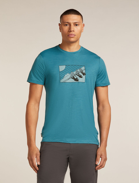 M's Merino 150 Tech Lite Short Sleeve T-Shirt In The Wild - Topaz M's Merino 150 Tech Lite Short Sleeve T-Shirt In The Wild - Topaz
