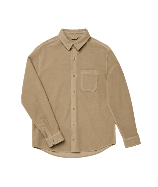 Men's No Sweat Moleskin Shirt - Desert Tan