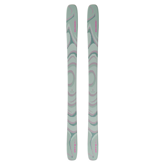 Salomon QST 100 Skis 2026 - Iceberg Green/Nirvana/Rhodamine