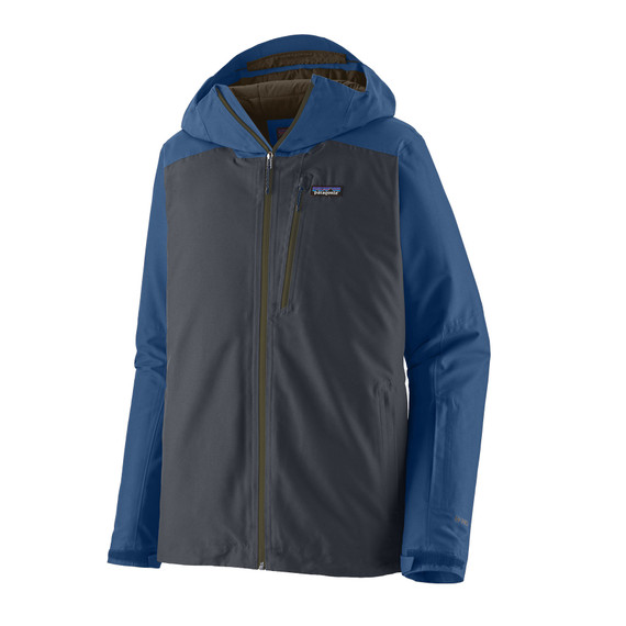 Men's Insulated Powder Town Jacket - Smolder Blue w/ Clement Blue