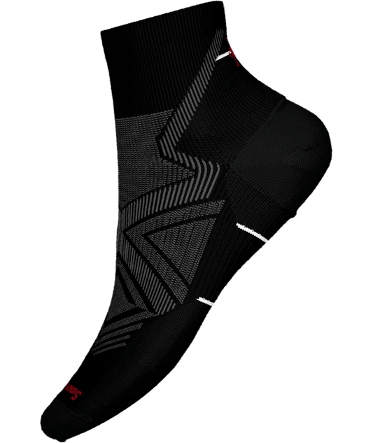 M's Run Zero Cushion Ankle Socks - Black