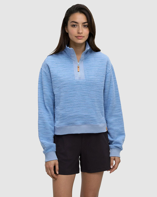 Women's Elkhorn 1/4 Zip - Lakeside/Stone Flash Stripe