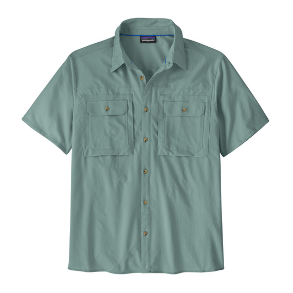 Men's Short-Sleeved Self-Guided Sun Shirt - Blue Sage