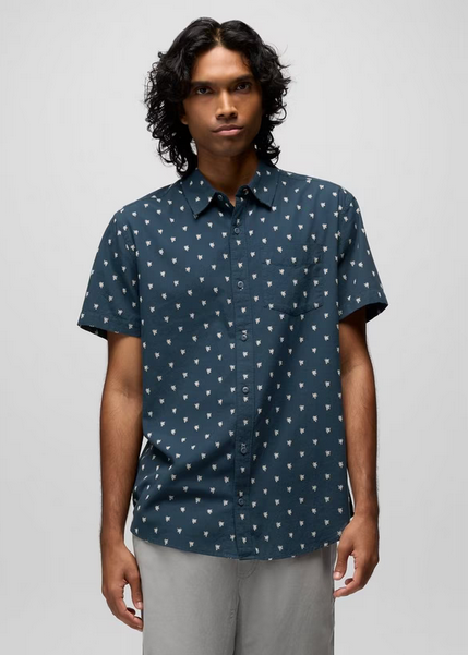 Men's Metador Short Sleeve Shirt - Nautical Palm Tree