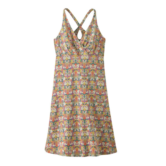 Women's Amber Dawn Dress. - Butterfly Geo: Weathered Stone