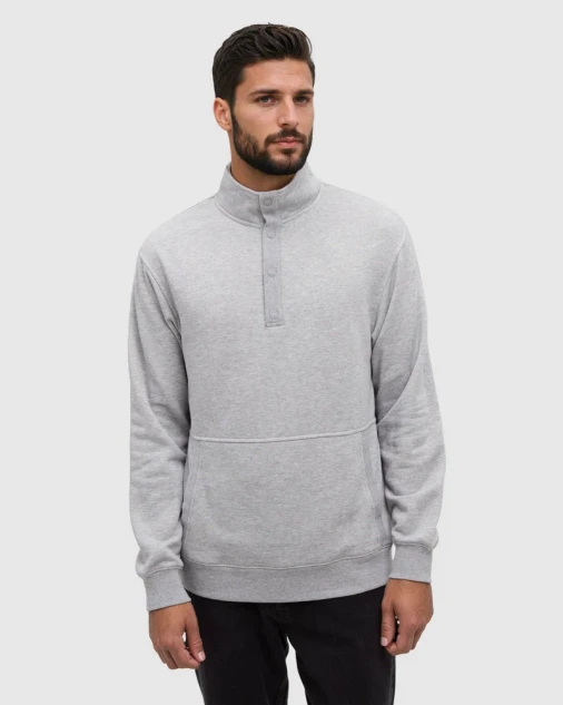 Men's Howson 1/4 Snap - Harbour Grey Heather