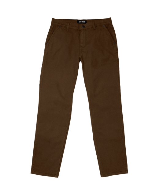 Men's Stretch Canvas Carpenter Pant - 30L - Garment Dye Cocoa