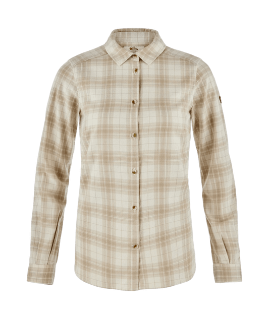 Women's Ovik Classic Flannel Shirt - Chalk/White Fossil
