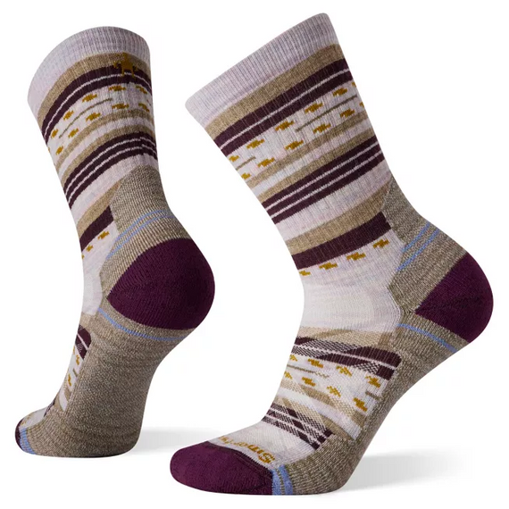 Women's Hike Light Cushion Margarita Crew Socks - Purple Eclipse