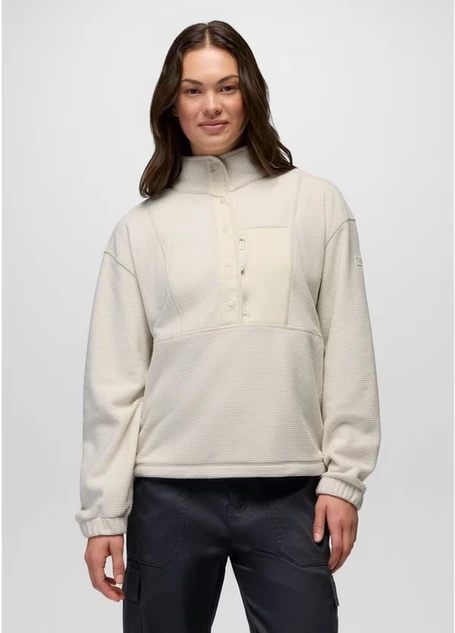 Women's Stretch Zion Fleece Half Snap - Beach Pebble