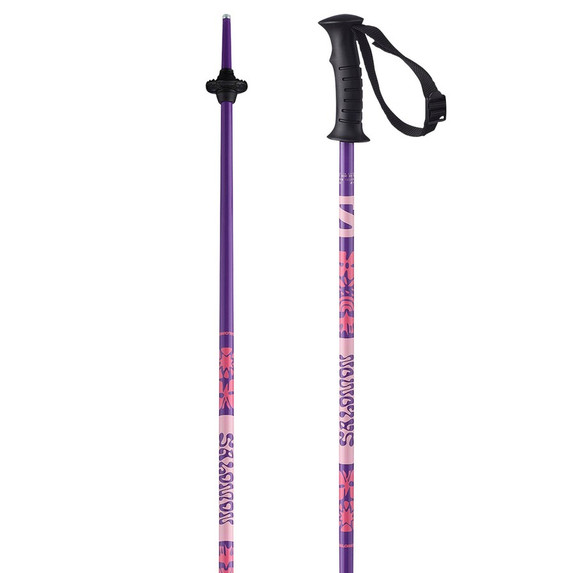 Kaloo Jr Ski Poles - Sun Kissed Coral/Pansy