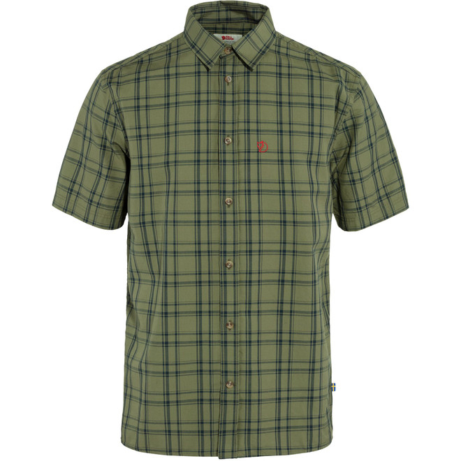 Men's Övik Lite Shirt Short Sleeve - Green-Dark Navy