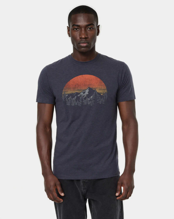 Men's Vintage Sunset T-Shirt - Midnight Blue Heather/Arbutus
