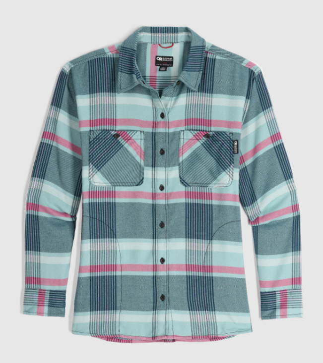 Women's Feedback Flannel Twill Shirt - Harbour Plaid