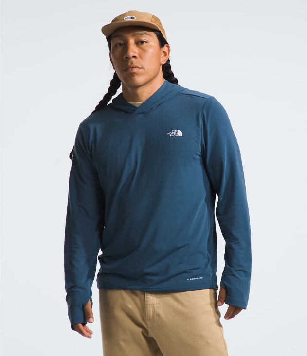 Men's Adventure Sun Hoodie - Shady Blue