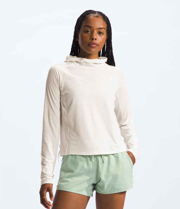 Women's Adventure Sun Hoodie - White Dune