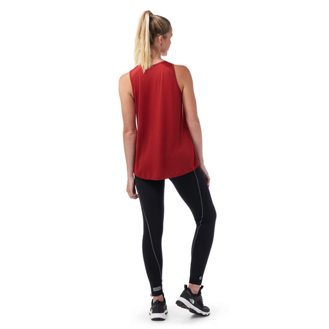 Women's Active Ultralite Hi Neck Tank - Currant - Back