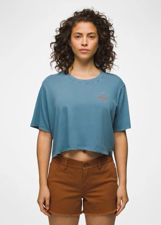 Women's Everyday Vintage-Washed Graphic Crop Tee - High Tide Arch