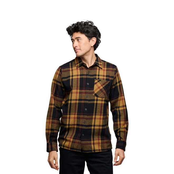 Men's Project Flannel - Black Flax Plaid Men's Project Flannel - Black Flax Plaid