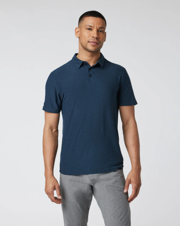 Men's Strato Tech Polo - Navy Heather
